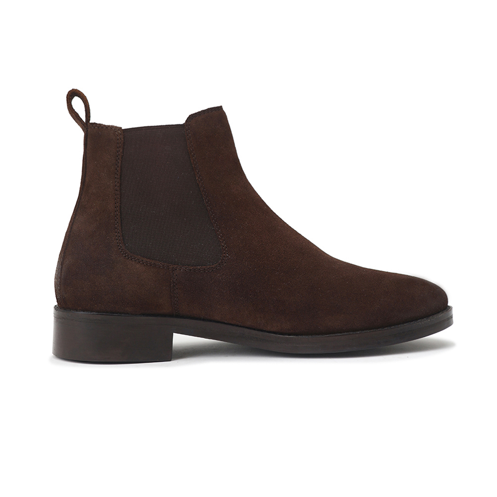 Brown Suede Chelsea Boots