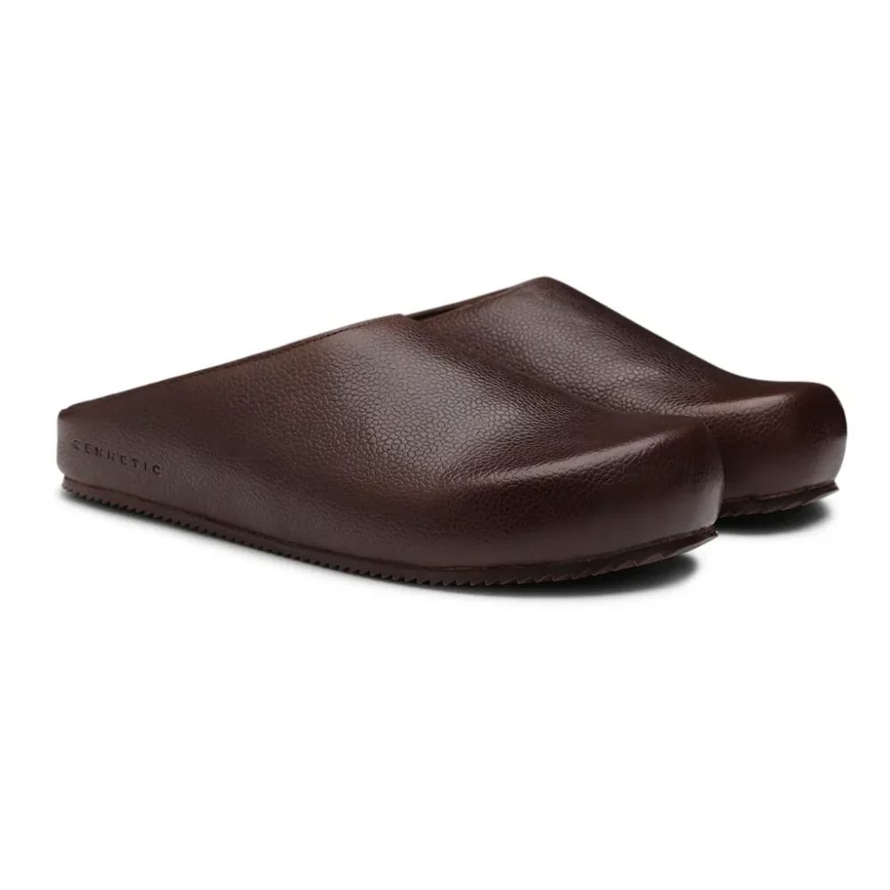 Penny Brown Leather Mules - Image 2