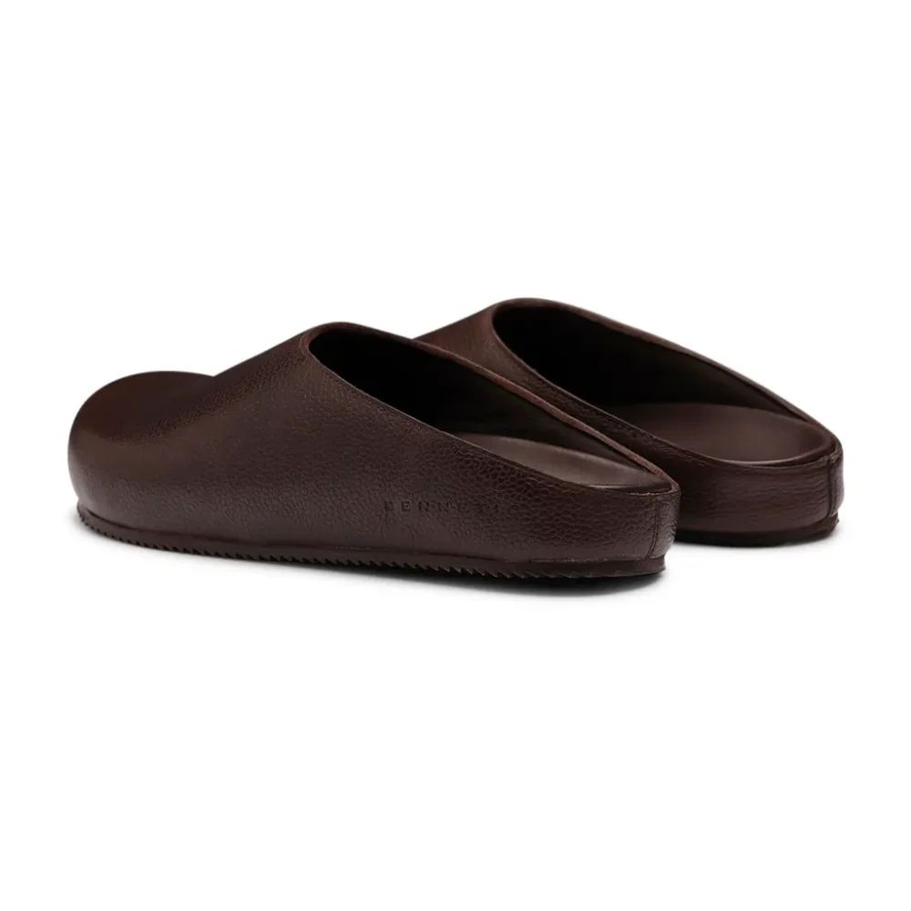 Penny Brown Leather Mules - Image 3